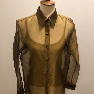 Ann Taylor Bronze sheer two piece set